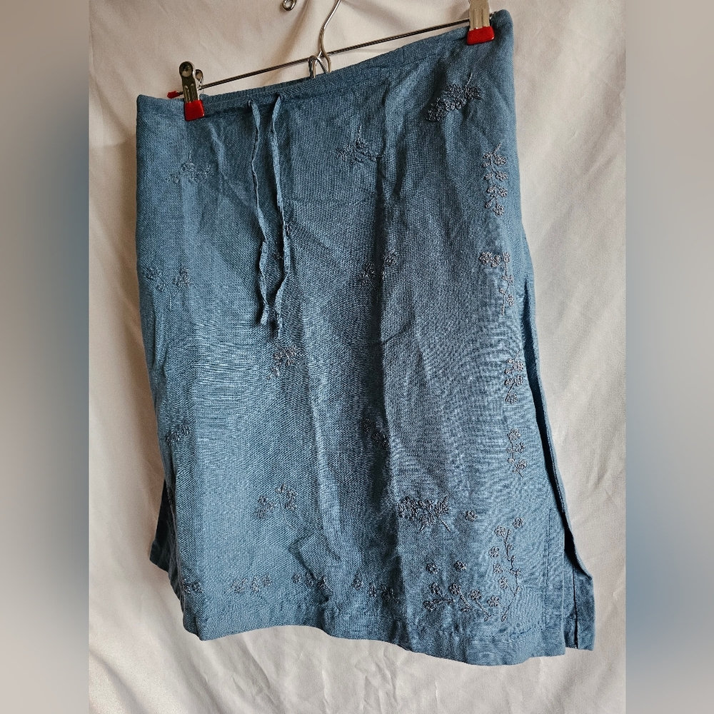 Blue Embroidered Women's Skirt Gap Medium